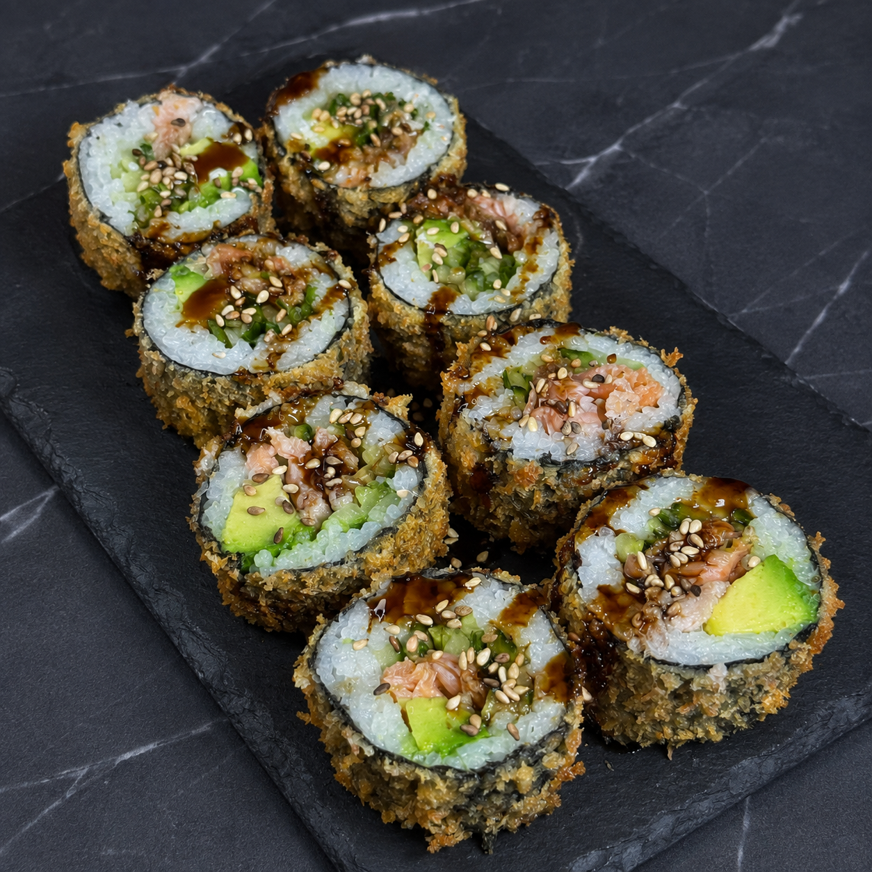 Tempura laks-grilen