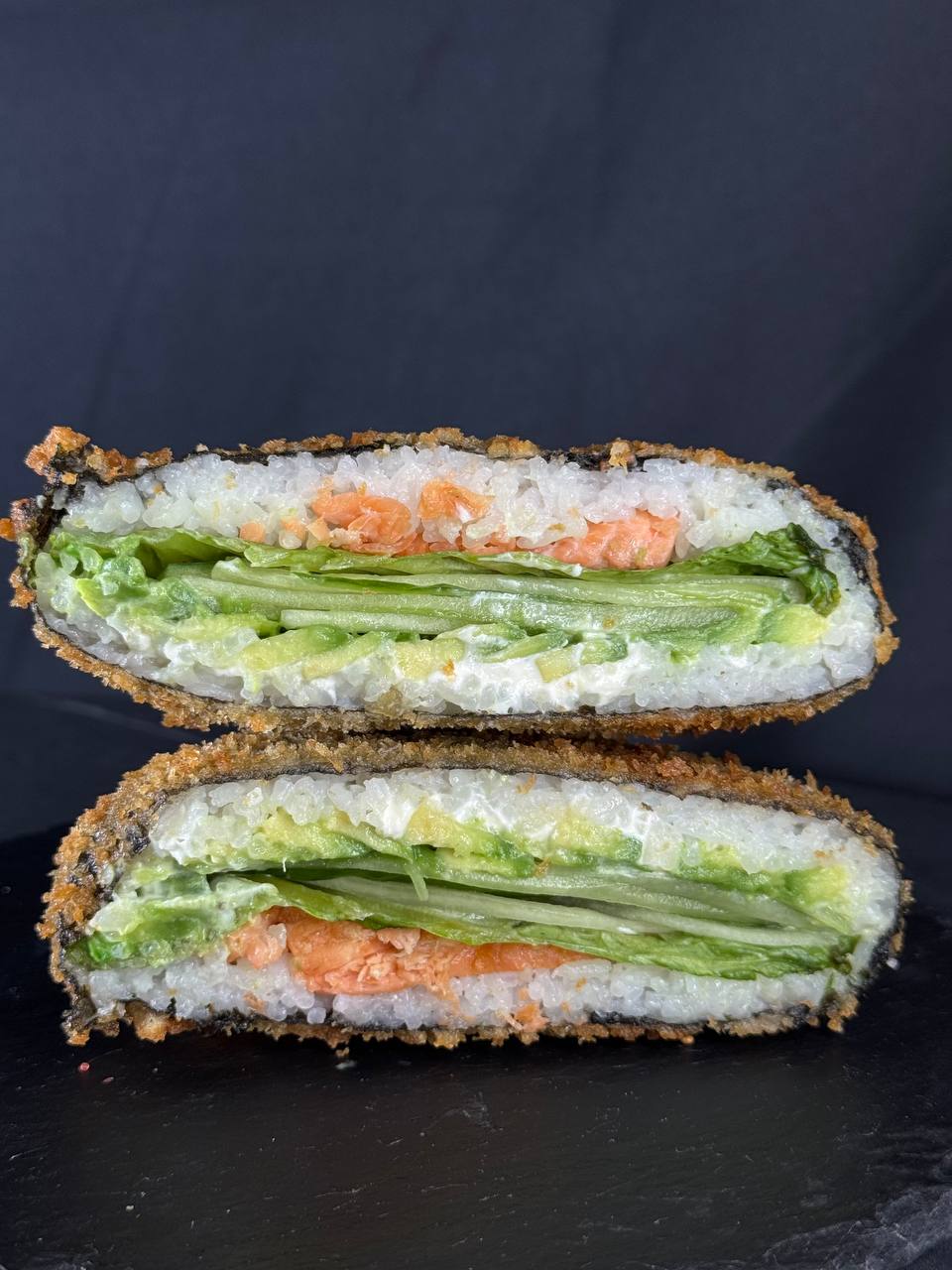 Sushi-burger laks-grillen